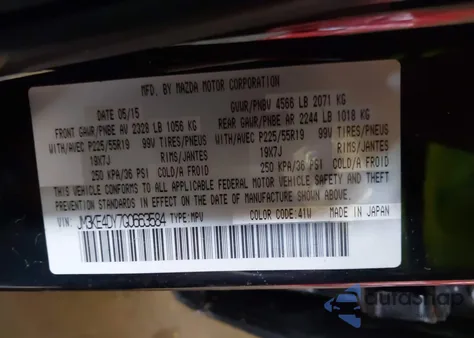 2016 Mazda Cx-5 Grand Touring z USA, uszkodzony, nr VIN JM3KE4DY7G0663584